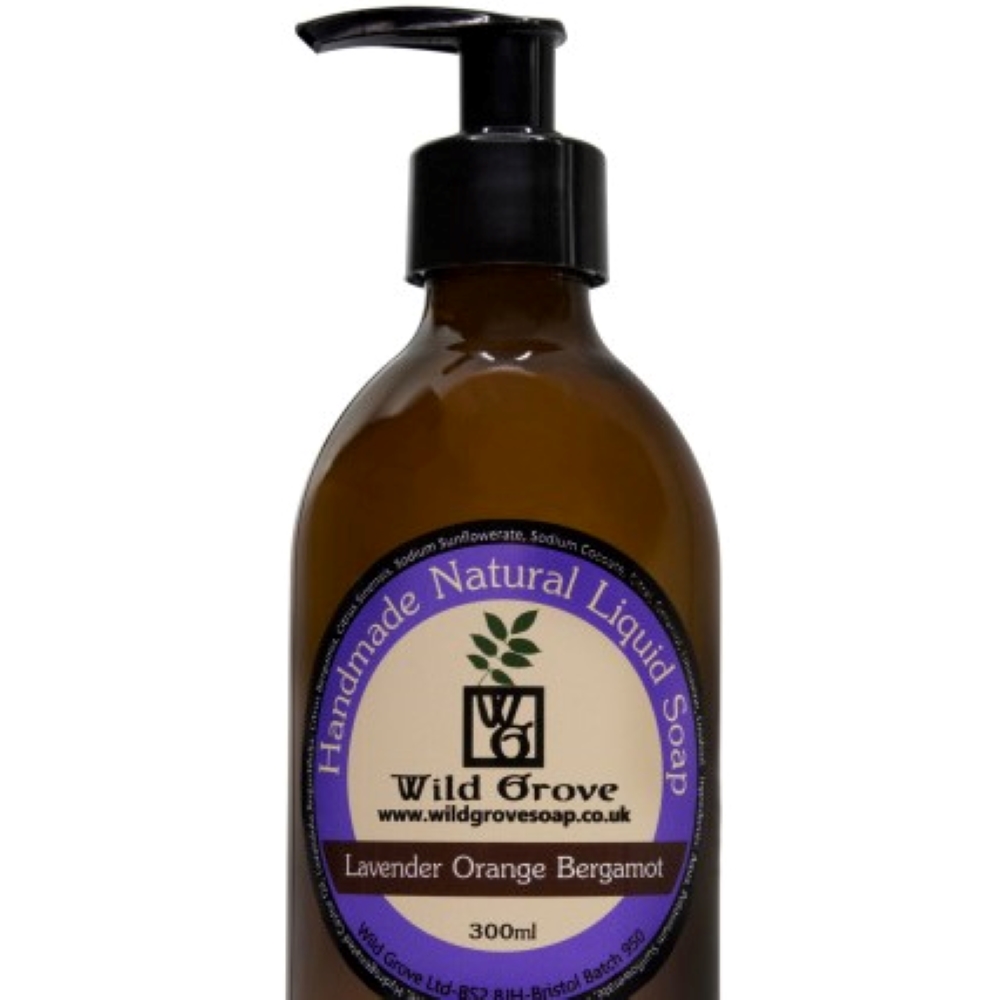 Liquid Soap 300ml Glass Bottle - Image 3